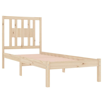 Bed Frame without Mattress Solid Wood 90x190 cm