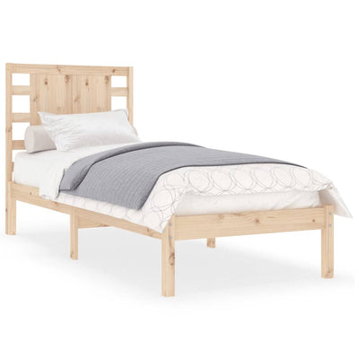 Bed Frame without Mattress 90x190 cm Solid Wood