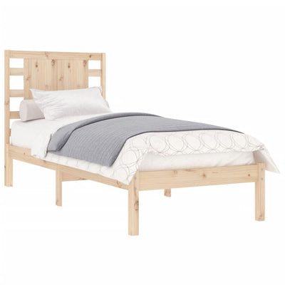 Bed Frame without Mattress 90x190 cm Solid Wood