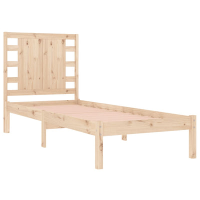 Bed Frame without Mattress 90x190 cm Solid Wood