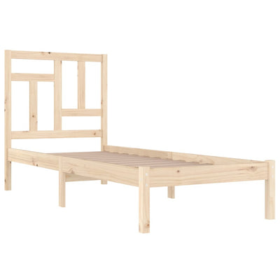 Bed Frame without Mattress 90x190 cm Solid Wood Pine