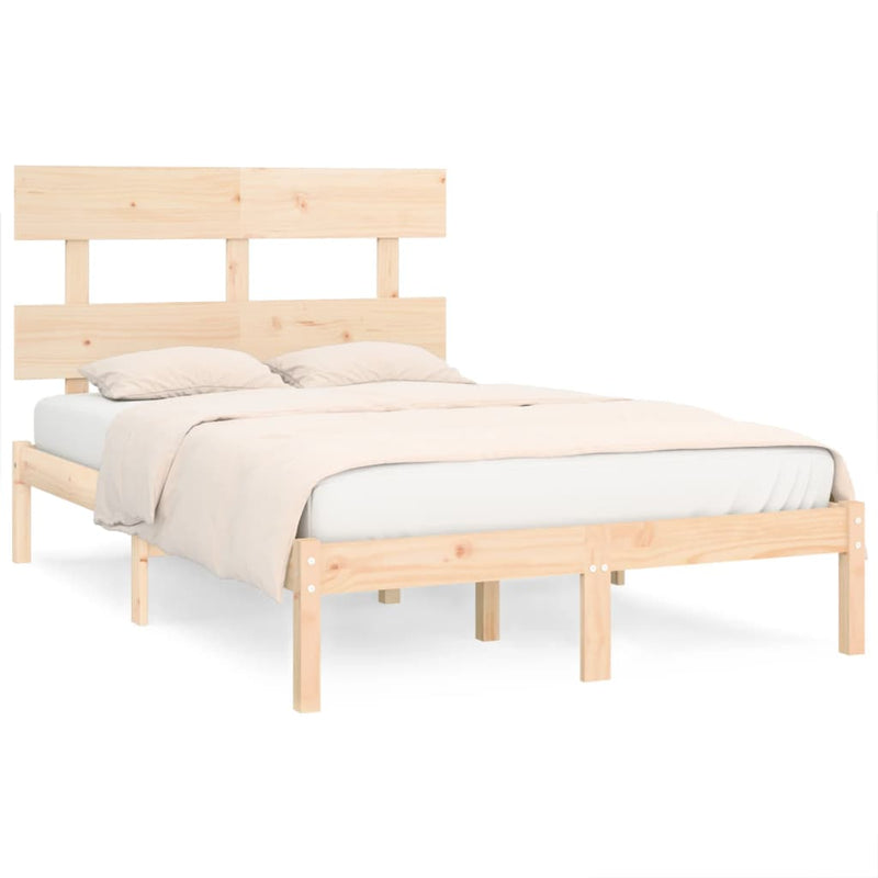 Bed Frame without Mattress 150x200 cm Solid Wood