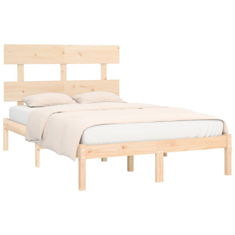 Bed Frame without Mattress 150x200 cm Solid Wood