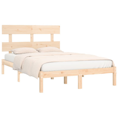 Bed Frame without Mattress 183x203 cm King Solid Wood