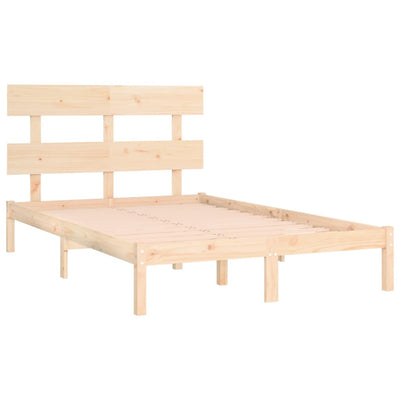 Bed Frame without Mattress 183x203 cm King Solid Wood