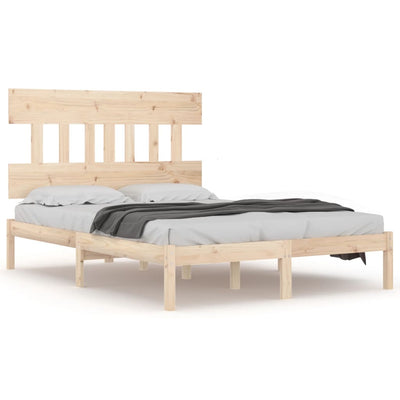 Bed Frame without Mattress 183x203 cm King Solid Wood