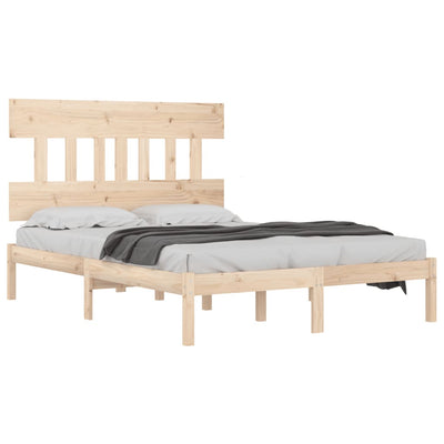 Bed Frame without Mattress 183x203 cm King Solid Wood