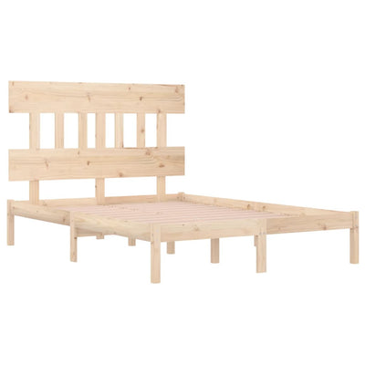 Bed Frame without Mattress 183x203 cm King Solid Wood