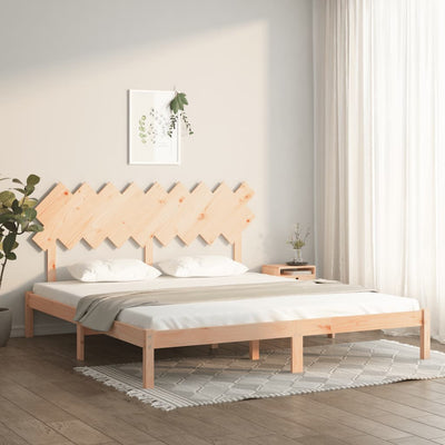 Bed Frame without Mattress 183x203 cm King Solid Wood