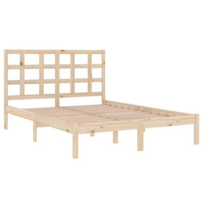 Bed Frame without Mattress 183x203 cm King Solid Wood