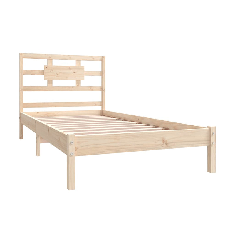 Bed Frame without Mattress 90x190 cm Solid Wood