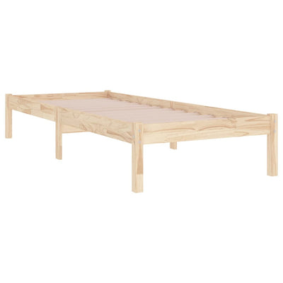 Bed Frame without Mattress 90x190 cm Solid Wood