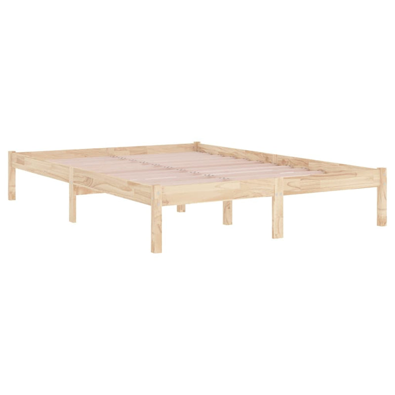 Bed Frame without Mattress 183x203 cm King Solid Wood