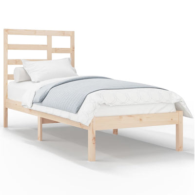 Bed Frame without Mattress Solid Wood 90x190 cm