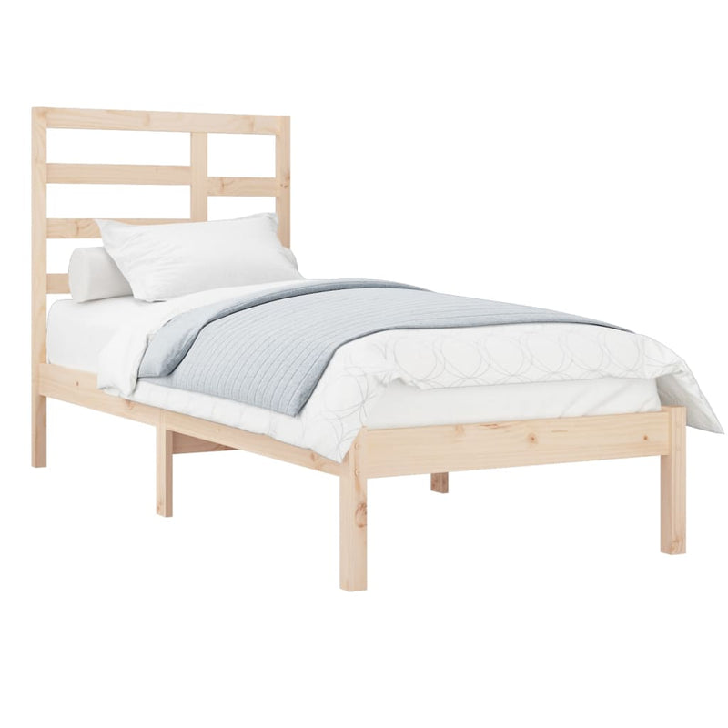 Bed Frame without Mattress Solid Wood 90x190 cm