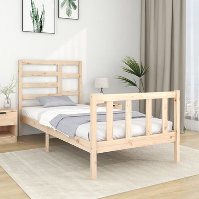 Bed Frame without Mattress Solid Wood 90x190 cm