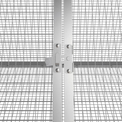 Rabbit Cage Anthracite 302.5x80.5x71 cm Galvanised Steel