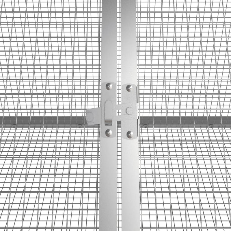 Rabbit Cage Anthracite 302.5x80.5x71 cm Galvanised Steel