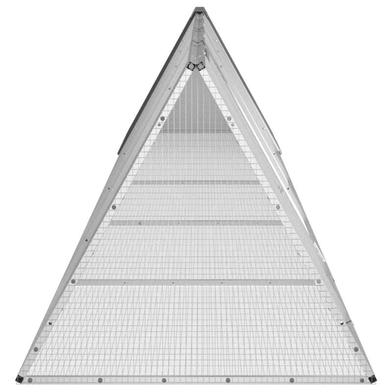 Rabbit Cage Anthracite 504.5x80.5x71 cm Galvanised Steel