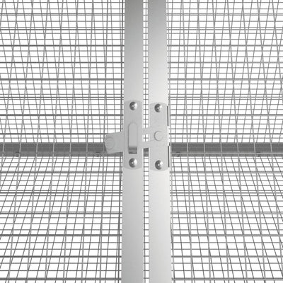 Rabbit Cage Anthracite 504.5x80.5x71 cm Galvanised Steel