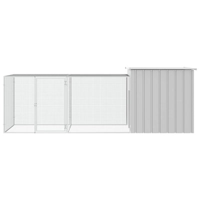 Chicken Cage Grey 300x91x100 cm Galvanised Steel