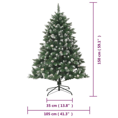 Artificial Christmas Tree with Stand 150 cm PVC