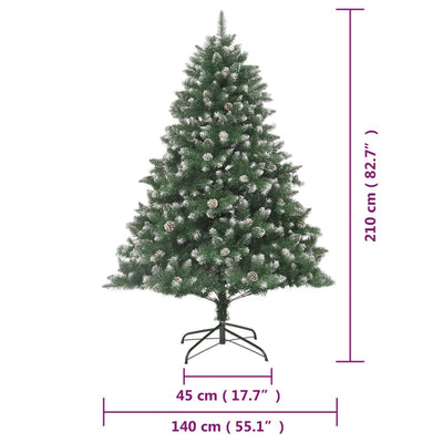 Artificial Christmas Tree with Stand 210 cm PVC