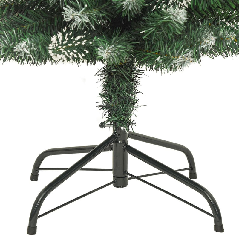 Artificial Slim Christmas Tree with Stand 240 cm PVC