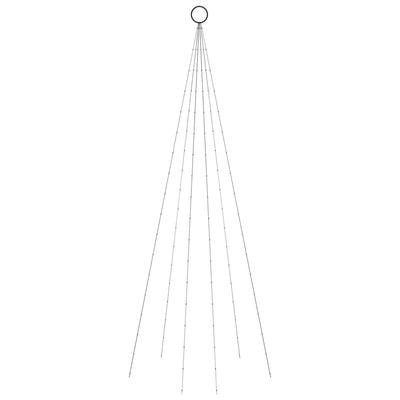 Christmas Tree on Flagpole Cold white 108 LEDs 180 cm