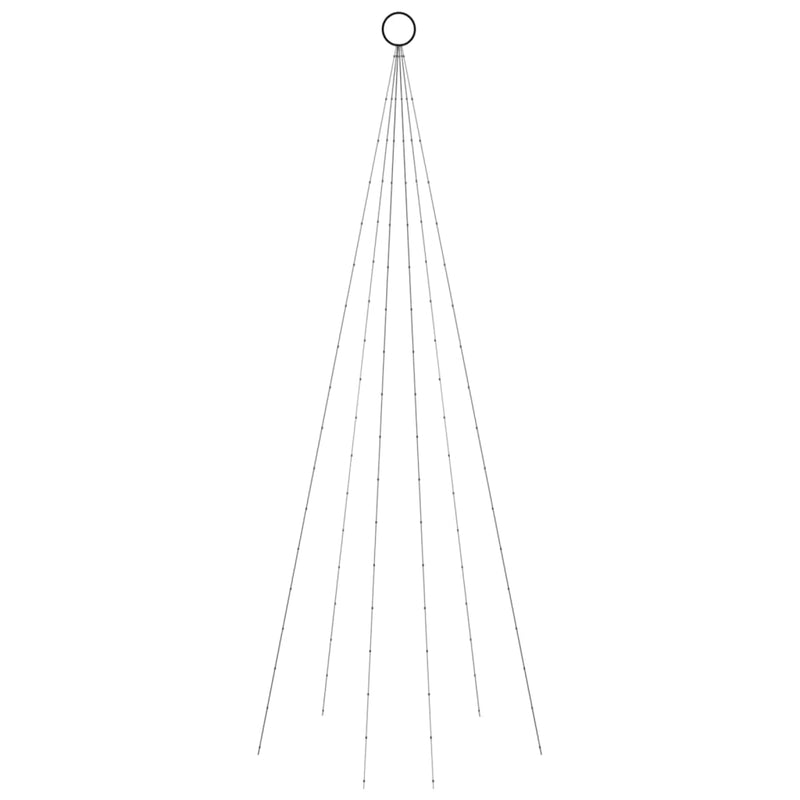 Christmas Tree on Flagpole Cold white 108 LEDs 180 cm