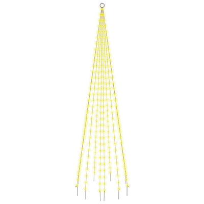 Christmas Tree on Flagpole Warm White 310 LEDs 300 cm