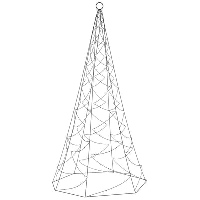 Christmas Tree on Flagpole Warm White 200 LEDs 180 cm