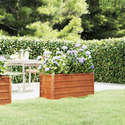 Garden Raised Bed Rusty 100x40x45 cm Corten Steel