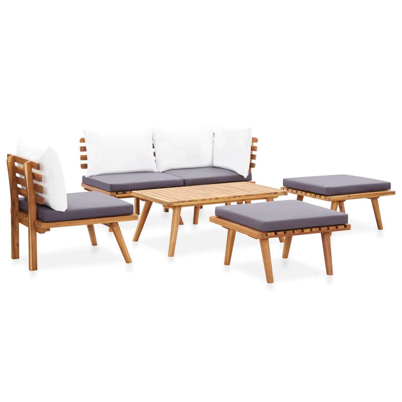 6 Piece Garden Lounge Set Solid Wood Acacia