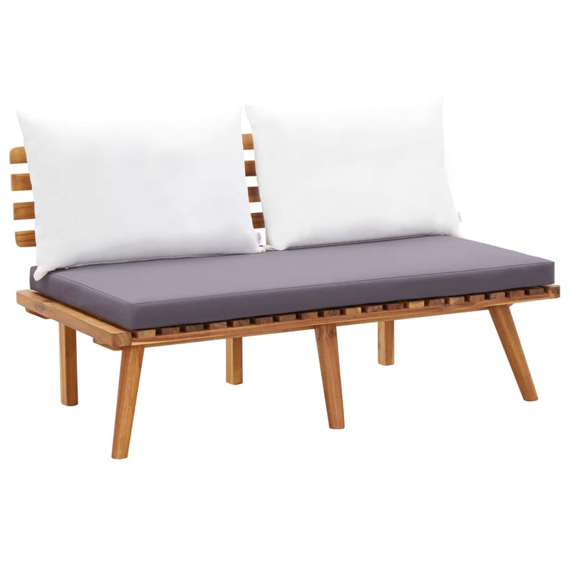 4 Piece Garden Lounge Set with Cushions Solid Wood Acacia