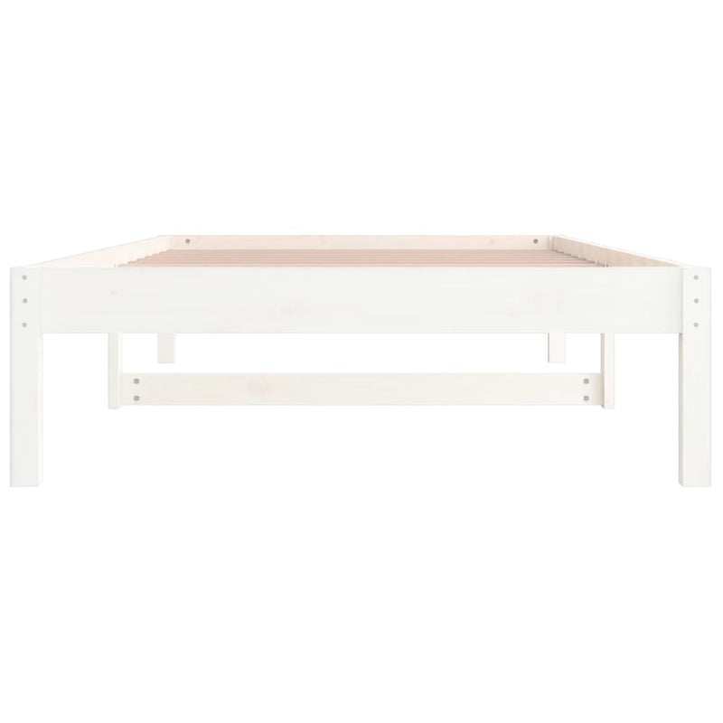 Day Bed without Mattress White 90x190 cm Solid Wood Pine