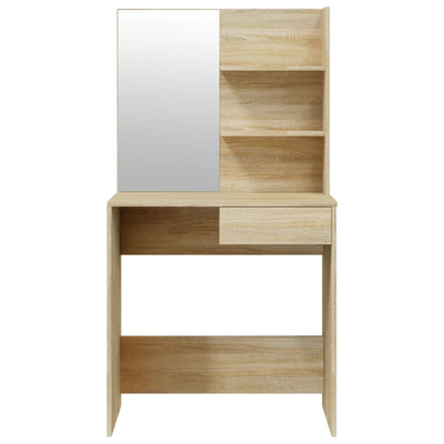 Dressing Table with Mirror Sonoma Oak 74.5x40x141 cm