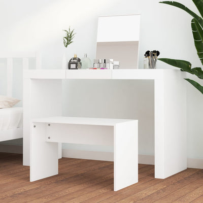 Dressing Stool White 70x35x45 cm Engineered Wood