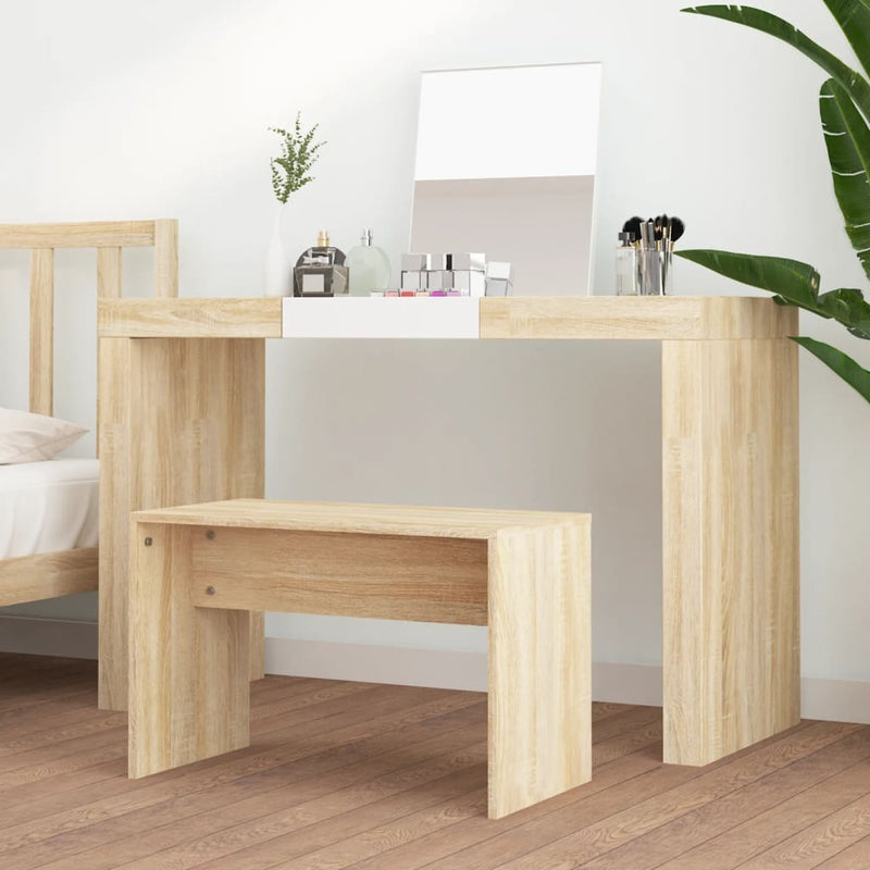 Dressing Stool Sonoma Oak 70x35x45 cm Engineered Wood