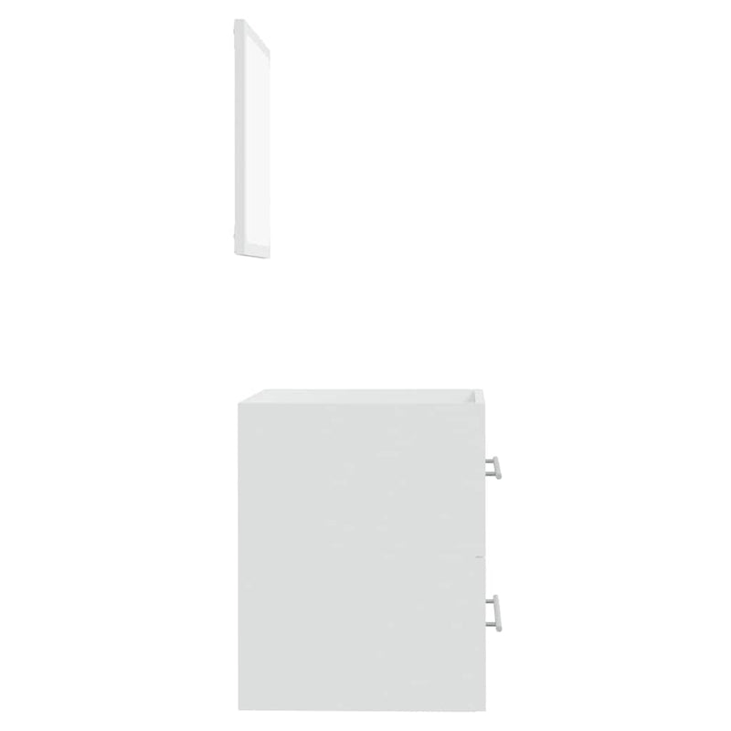 Bathroom Cabinet with Mirror White 41x38.5x48 cm