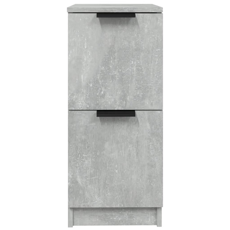 Sideboards 2 pcs Concrete Grey 30x30x70 cm Engineered Wood