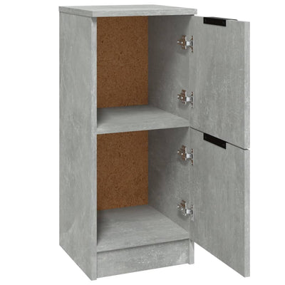 Sideboards 2 pcs Concrete Grey 30x30x70 cm Engineered Wood