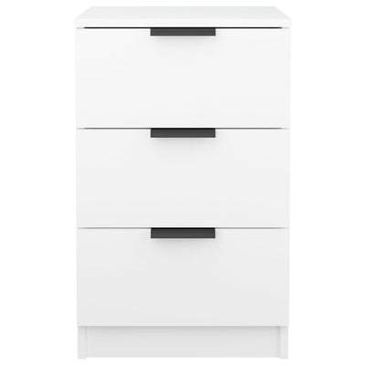 Bedside Cabinet White 40x36x65 cm