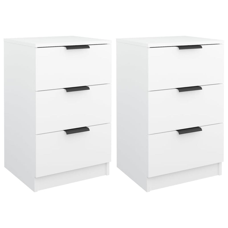 Bedside Cabinets 2 pcs White 40x36x65 cm