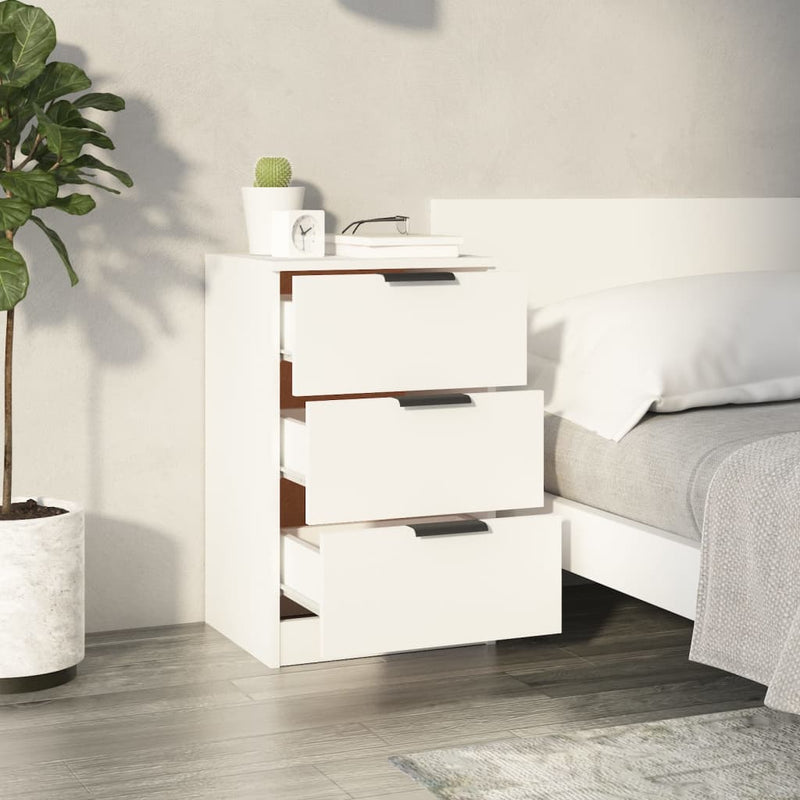 Bedside Cabinets 2 pcs White 40x36x65 cm