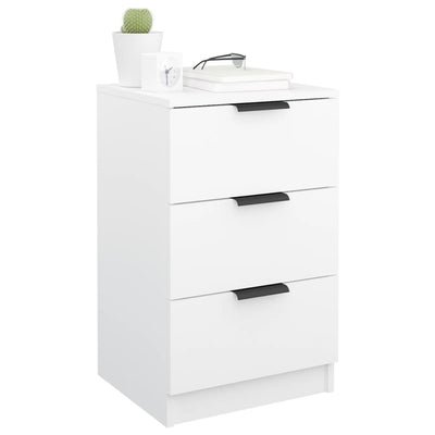 Bedside Cabinets 2 pcs White 40x36x65 cm