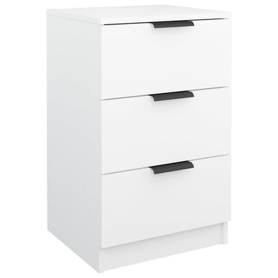 Bedside Cabinets 2 pcs White 40x36x65 cm