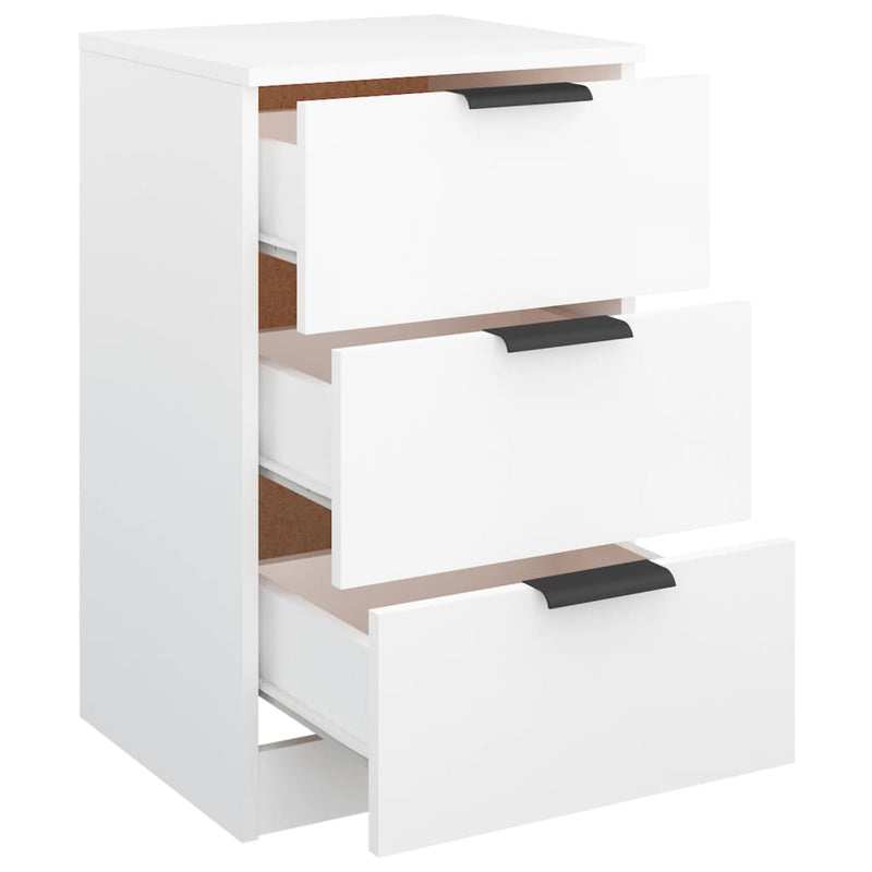 Bedside Cabinets 2 pcs White 40x36x65 cm