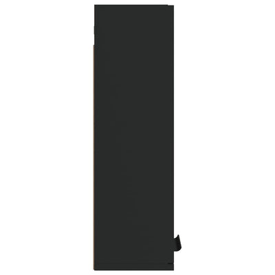 Wall-mounted Bathroom Cabinet Black 32x20x67 cm