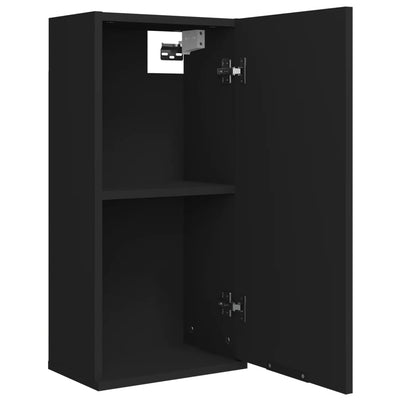Wall-mounted Bathroom Cabinet Black 32x20x67 cm
